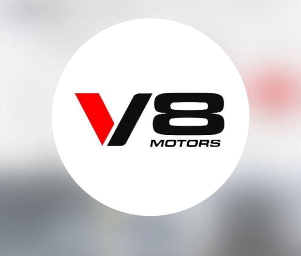 V8 Motors logo